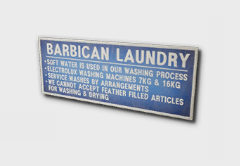 Laundry Care Guide Sign
