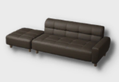 Quilted Pattern Ottoman