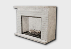 Brick Fireplace