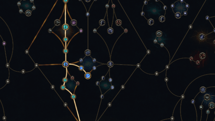 Path of Exile 2 Raw Destruction and Open Mind nodes