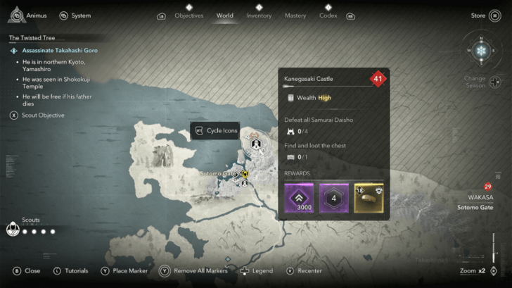 AC Shadows Master Archer Headband Location in Wakasa