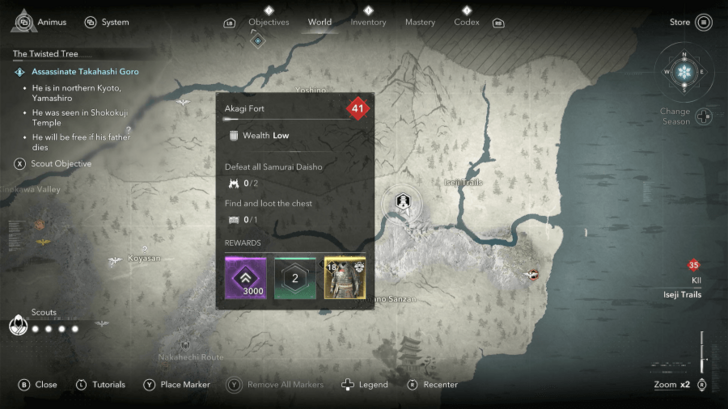 AC Shadows Armor of the Legendary Samurai Location in Kii