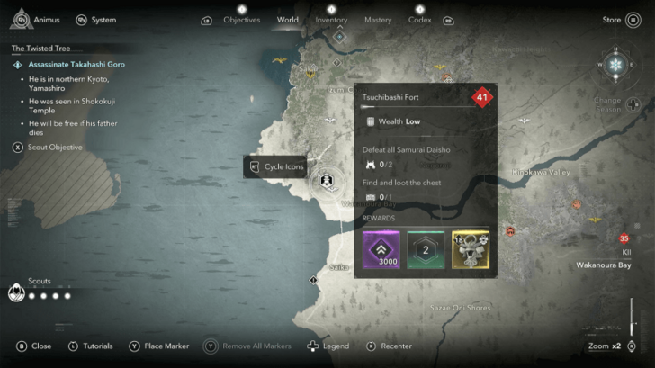 AC Shadows Helmet of the Legendary Samurai Location in Kii