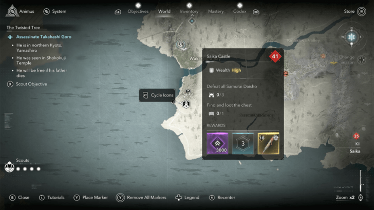 AC Shadows Tale Smasher Location in Kii