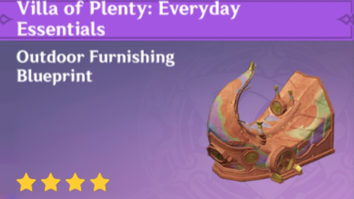 Genshin Impact - How to Get Villa of Plenty: Everyday Essentials Furnishing