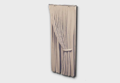 Right Tieback Layered Curtains