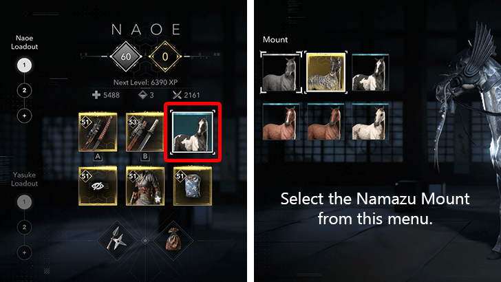 How to Equip the Namazu Mount
