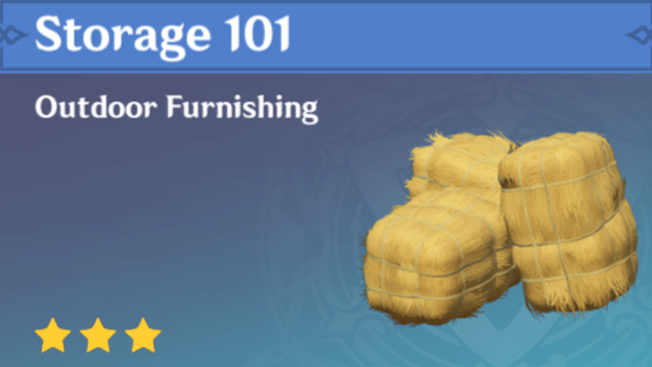 Genshin Impact - How to Get Storage 101 Furnishing