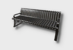 Vertical Steel Frame Bench