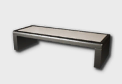 Two-Tone Steel Bench
