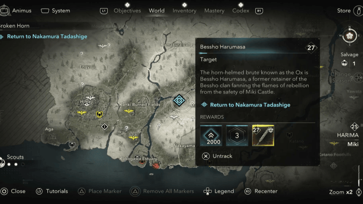 Broken Horn Map Location