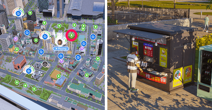 InZOI Lottery Stand Central Park Garden Square