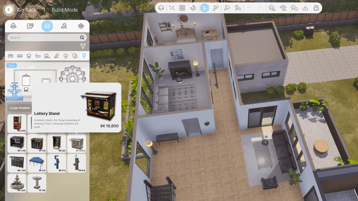 InZOI Buy Lottery Stand Build Mode