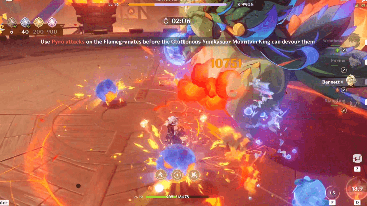 Genshin - Break Flamegranates