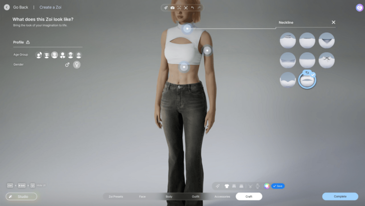 Custom Tops Neckline Female 1