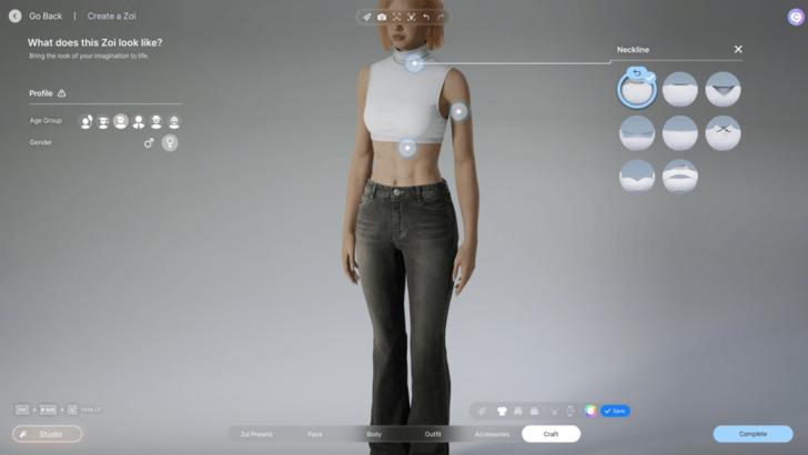 Custom Tops Neckline Female 2