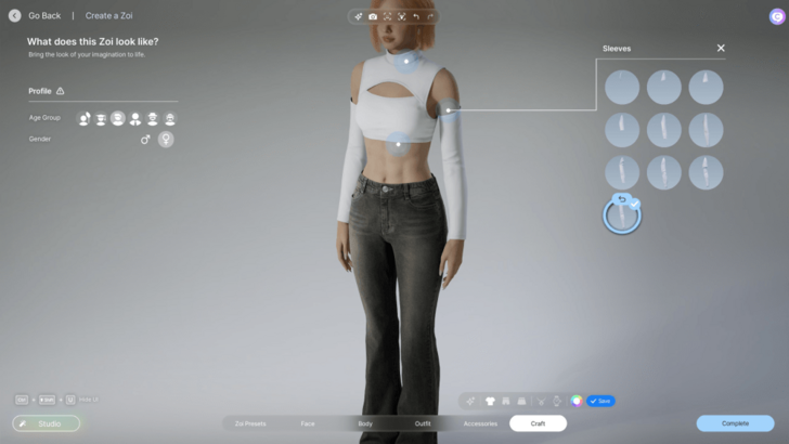 Custom Tops Sleeves Female 1