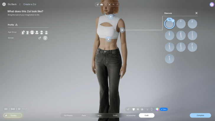 Custom Tops Sleeves Female 2