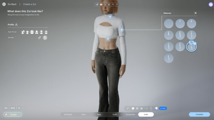 Custom Tops Sleeves Female 10