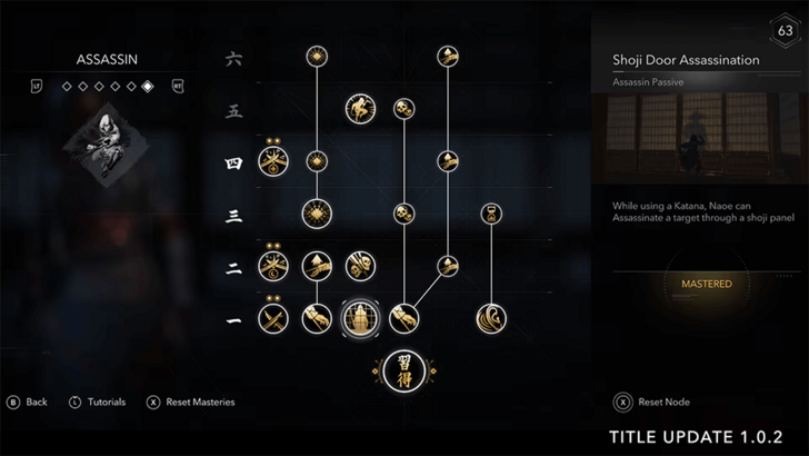 Mastery Nodes Reset