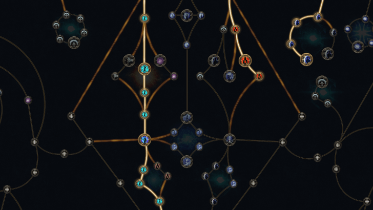 Path of Exile 2 Raw Destruction and Open Mind nodes