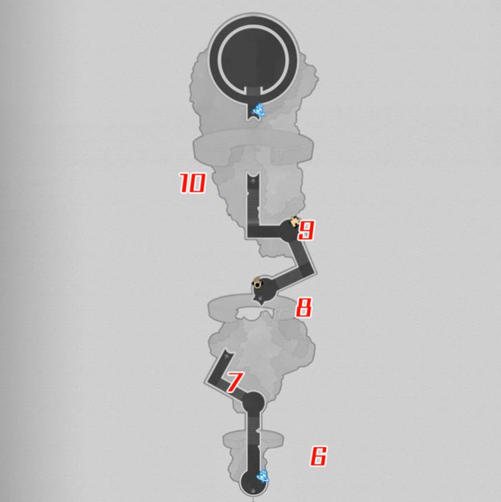 Star Rail - Demigod Council North Creation Nymphs4117510:{alt:Star Rail - Murmuring Woods Grove of Epiphany Nymph Locations F1 South