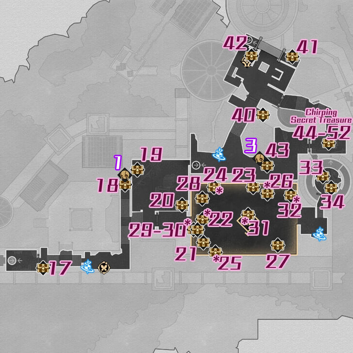 HSR Dragonbone City Styxia F2 Chest Map