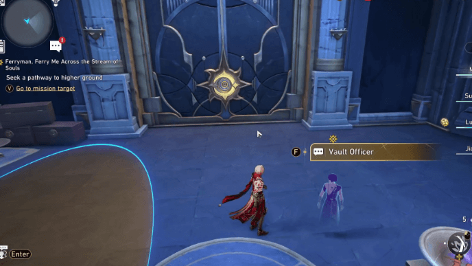 Honkai Star Rail - Ferryman, Ferry Me Across the Stream of Souls - Talk to the Vault Officer