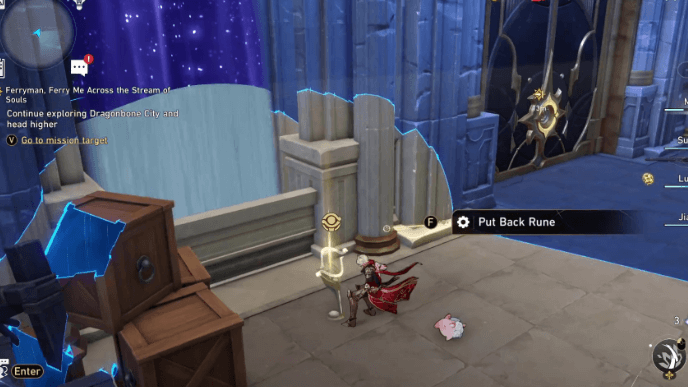 Honkai Star Rail - Ferryman, Ferry Me Across the Stream of Souls - Put Back the Rune Outside the Door