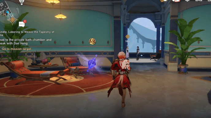 Honkai Star Rail - Spindle, Laboring to Weave the Tapestry of Time - Head to the Bath Chamber and Speak with Danheng