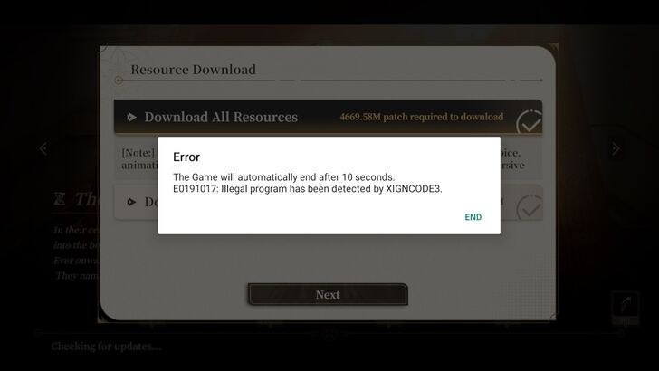 Black Beacon Emulator Error