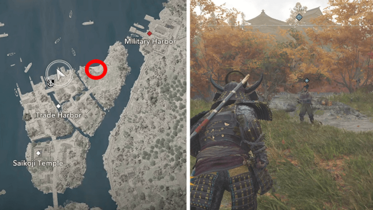 AC Shadows Heartseeker Location in Omi