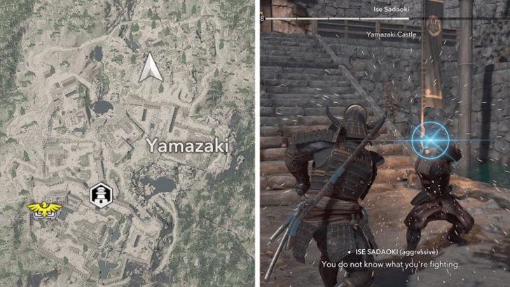 Defeat Ise Sadaoki in Yamazaki Castle