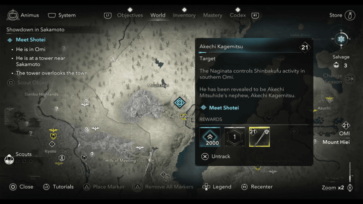 Showdown in Sakamoto Map Location