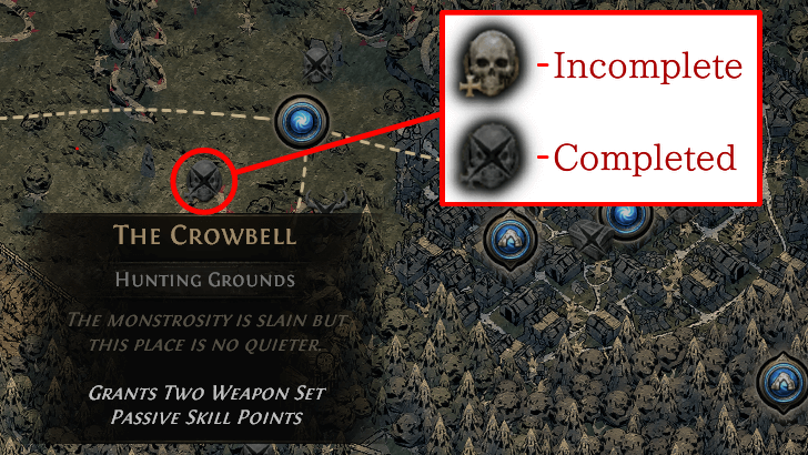 Check Map for Unclaimed Skill Points