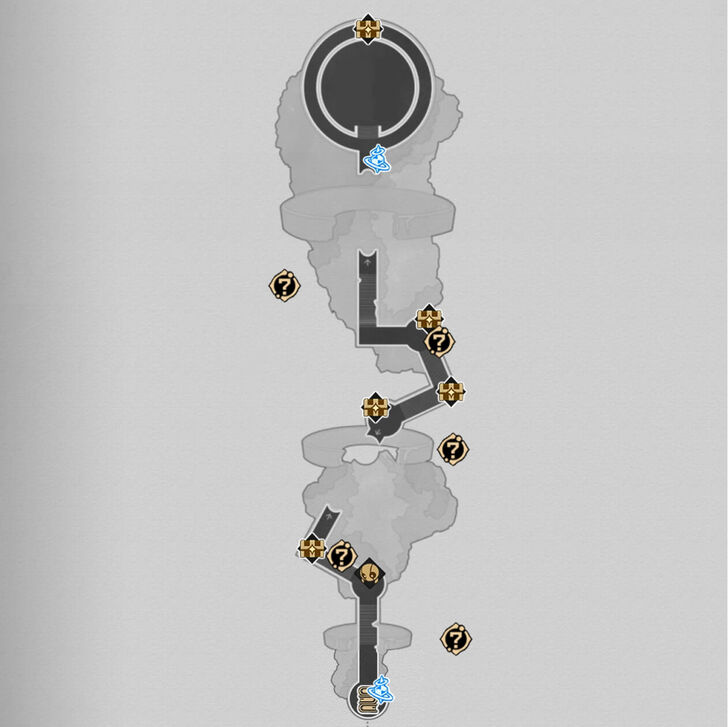 HSR Demigod Council Dawncloud North Map