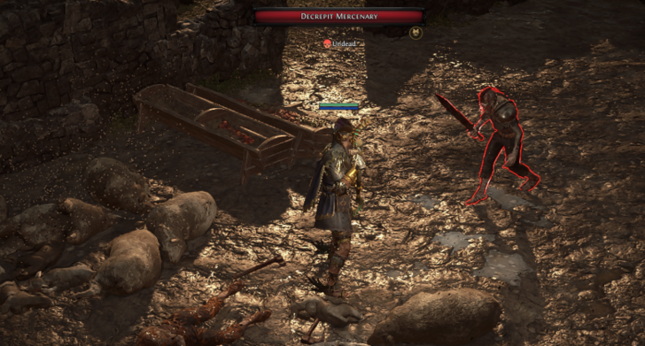 Decrepit Mercenary (Sword) Location