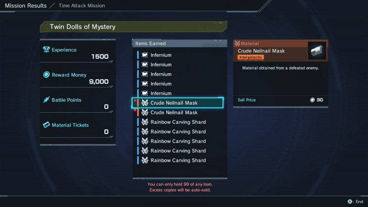 Xenoblade Chronicles X Crude Neilnail Mask in Twin Dolls of Mystery