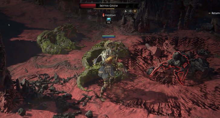 Skitter Golem Location