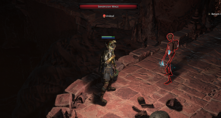 Sandflesh Mage Location