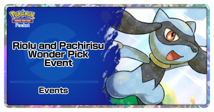 Riolu and Pachirisu Wonder Pick Event Banner