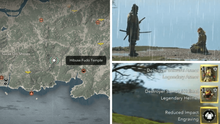 AC Shadows Destroyer Samurai Helmet Location in Kii