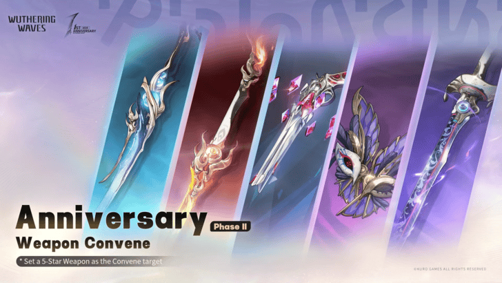 Wuthering Waves Anniversary Weapon Convene Banner Phase 2