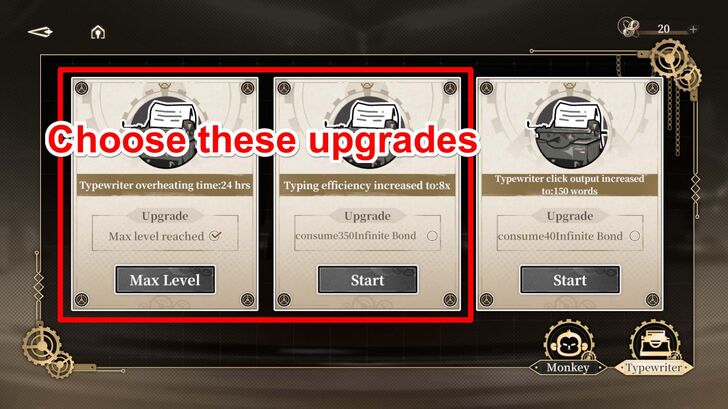 Typewriter Upgrades