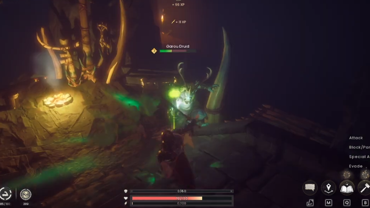 Garou Druid close range attack