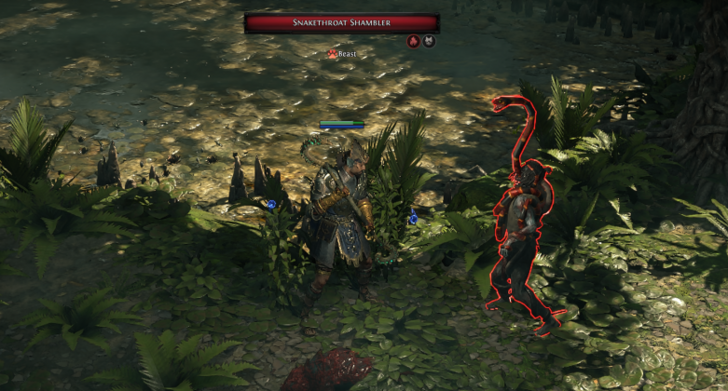 Snakethroat Shambler Location