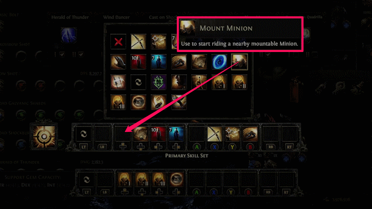 Path of Exile 2 - Use the Mount Minion Hotkey on Controller