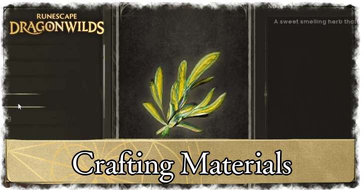 RuneScape Dragonwilds List of Crafting Materials