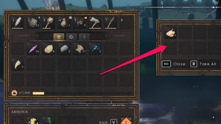 Store Items in Crate