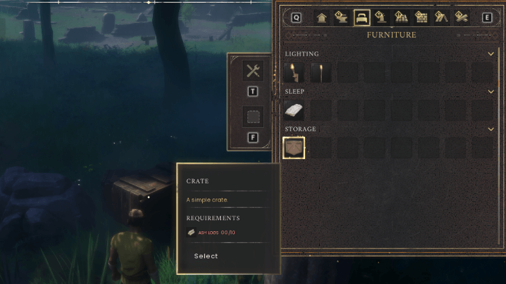 Store Items Crate Crafting